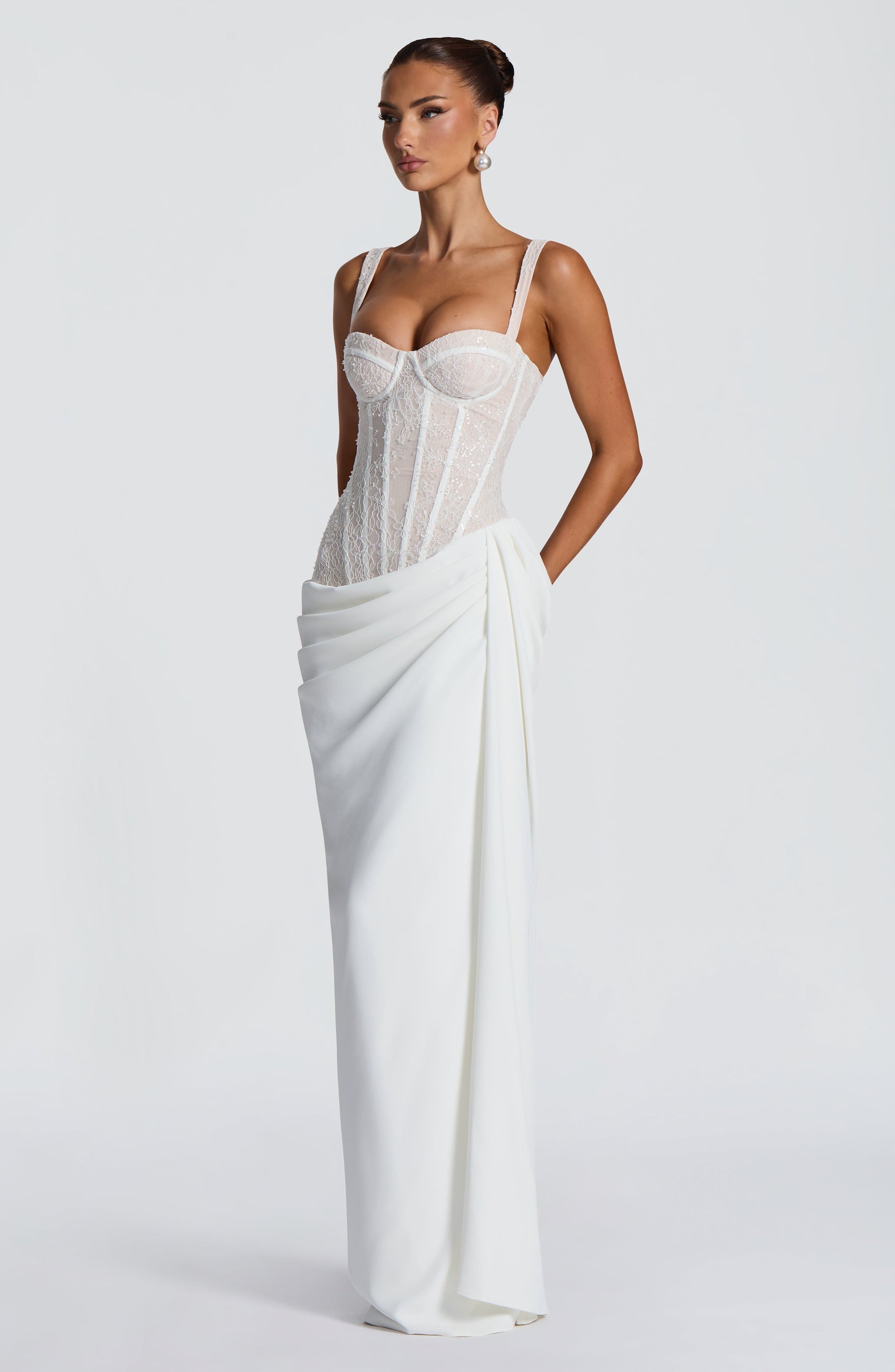Seren Maxi Dress - Ivory Ryvelle