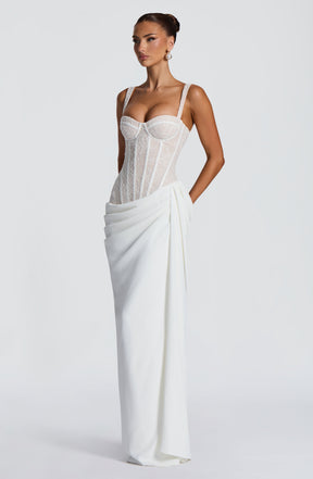 Seren Maxi Dress - Ivory Ryvelle