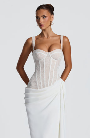 Seren Maxi Dress - Ivory Ryvelle