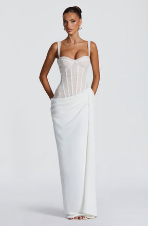 Seren Maxi Dress - Ivory Ryvelle
