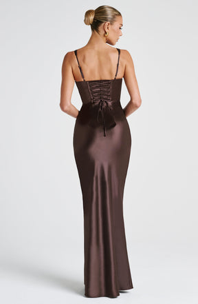Shae Maxi Dress - Plum Brown Ryvelle