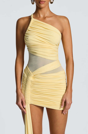 Shazia Mini Dress - Lemon Ryvelle