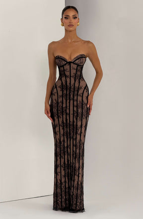 Sian Maxi Dress - Black Ryvelle