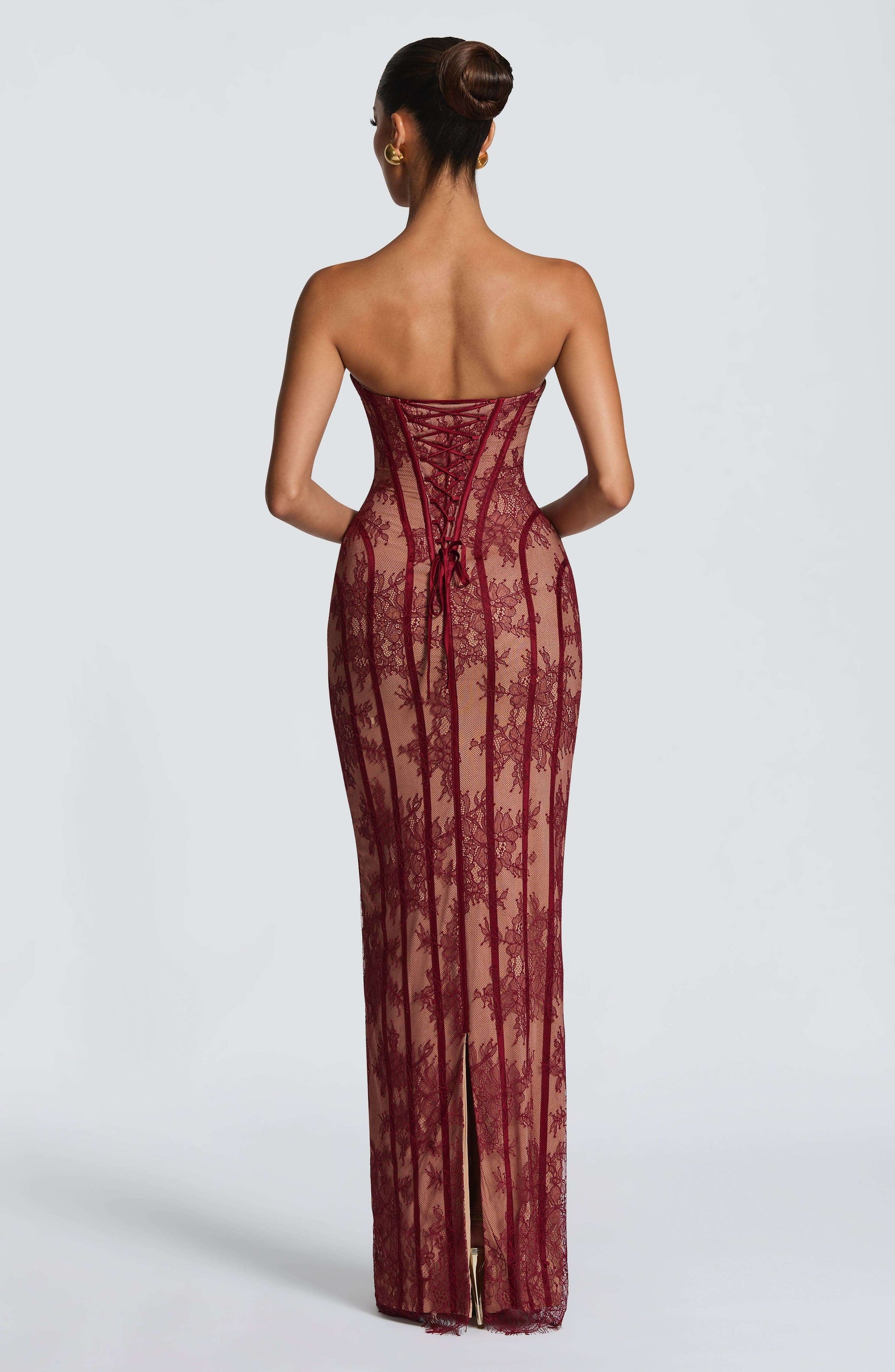 Sian Maxi Dress - Burgundy Ryvelle