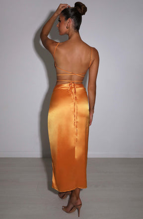 Sienna Maxi Skirt - Tangerine Ryvelle