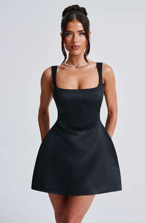 Sofie Mini Dress - Black Ryvelle