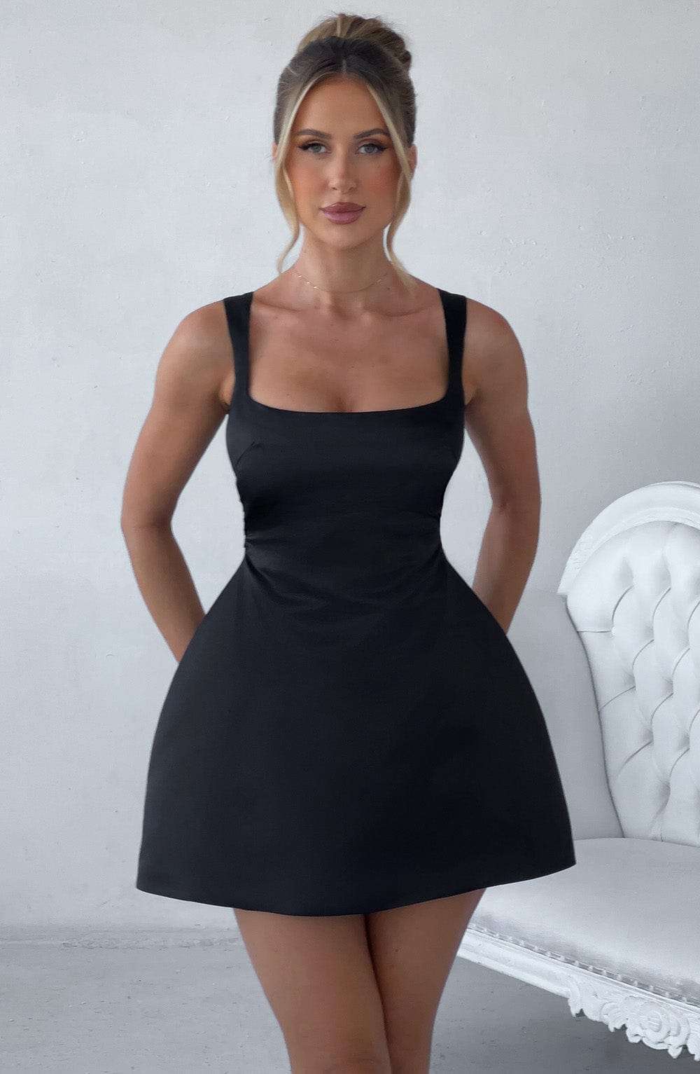 Sofie Mini Dress - Black Ryvelle