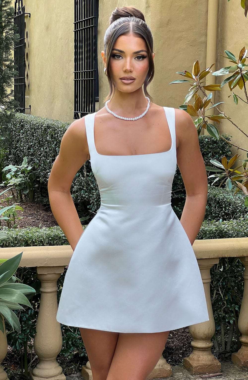 Sofie Mini Dress - Ivory Ryvelle