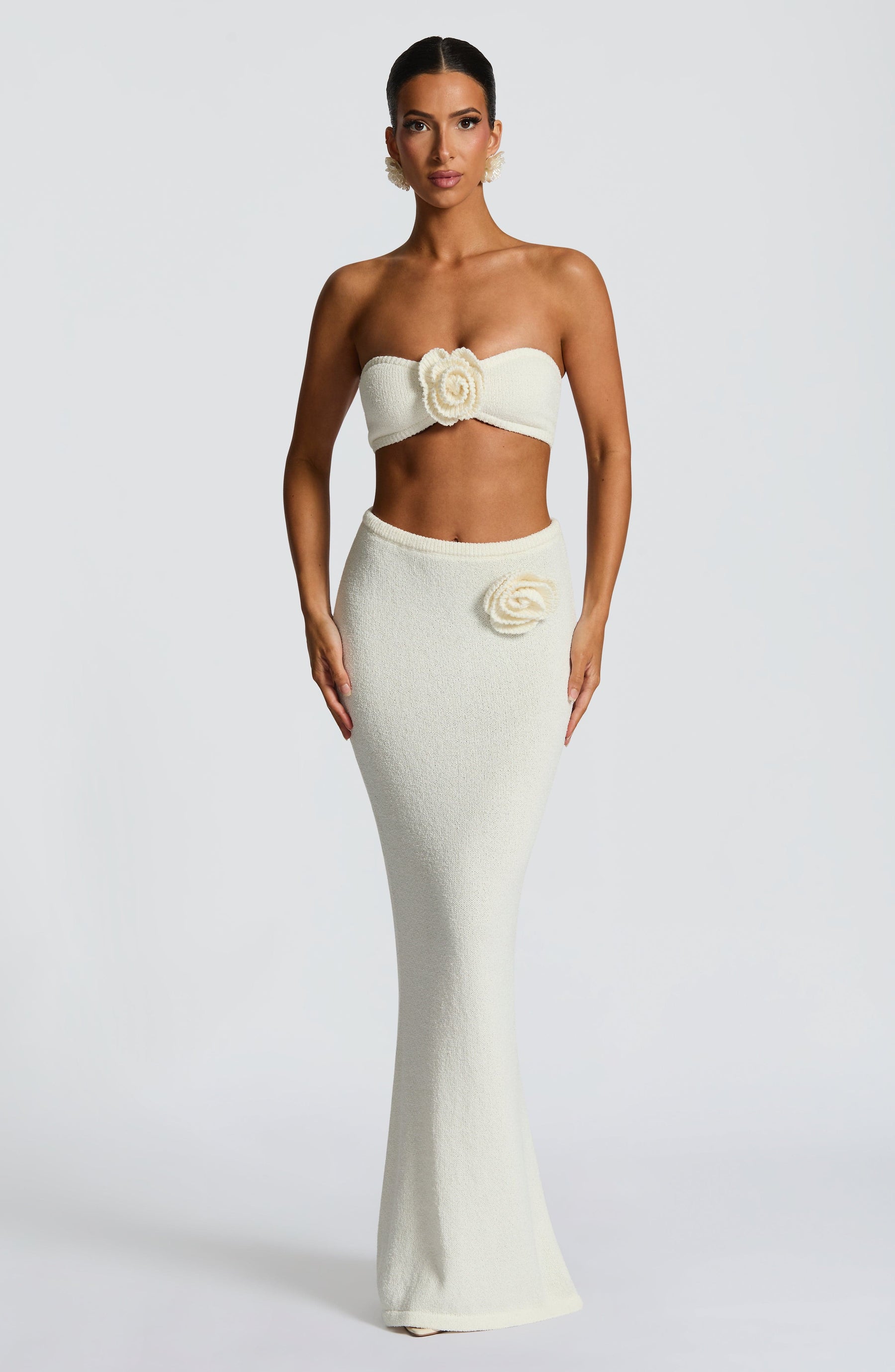 Sola Maxi Skirt - Ivory Ryvelle