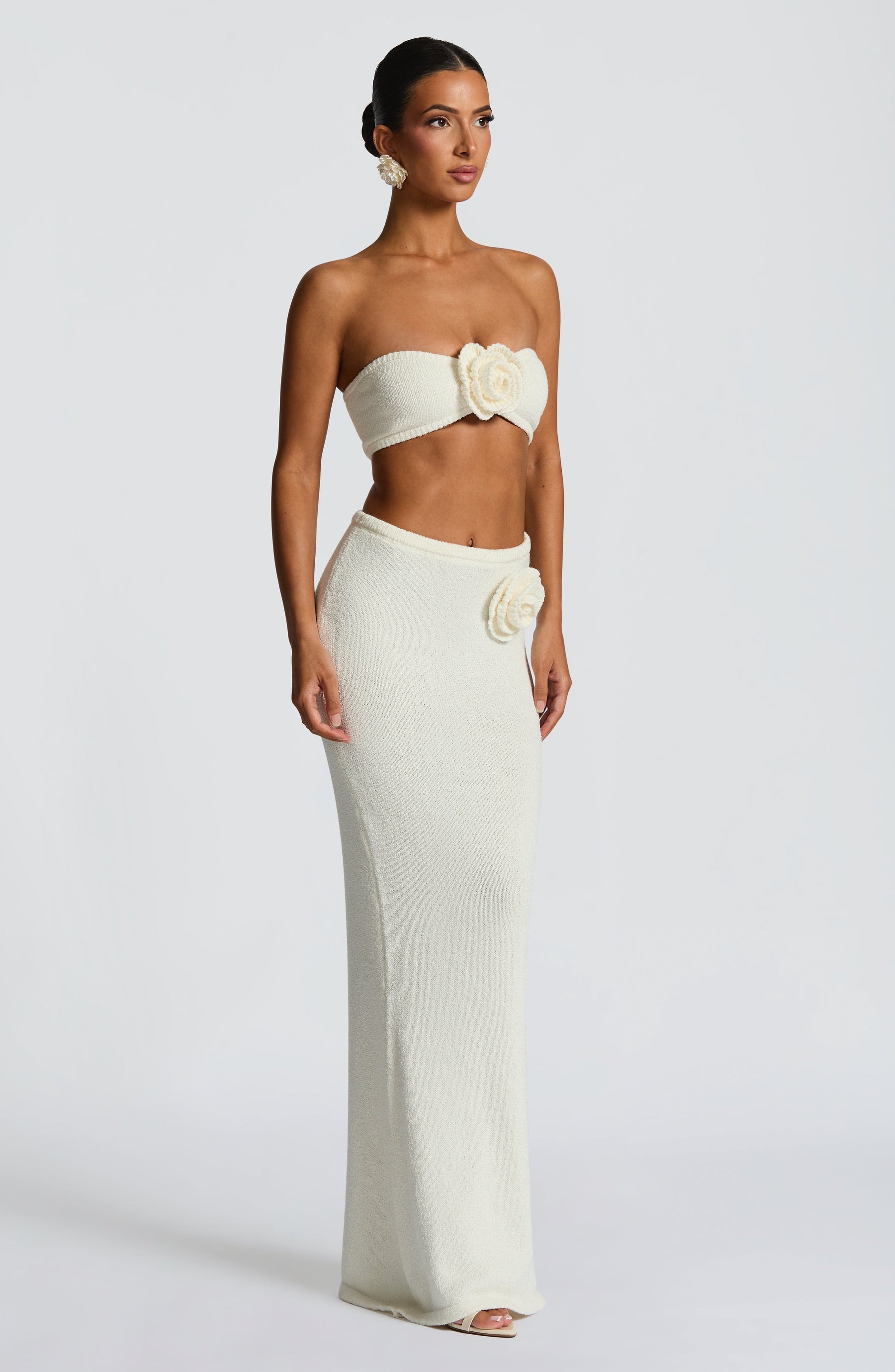 Sola Maxi Skirt - Ivory Ryvelle