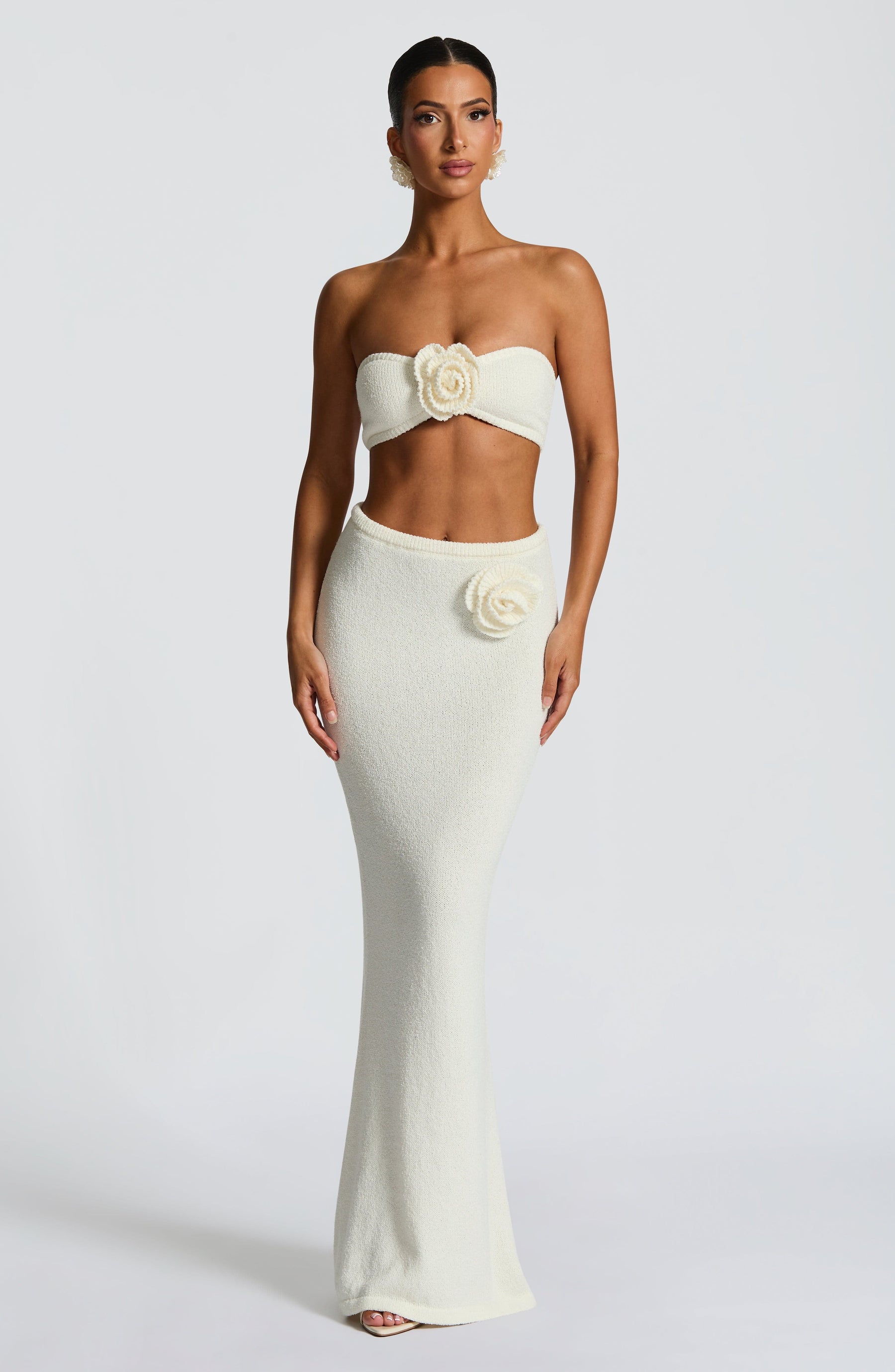 Sola Maxi Skirt - Ivory Ryvelle