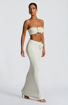 Sola Maxi Skirt - Ivory Ryvelle