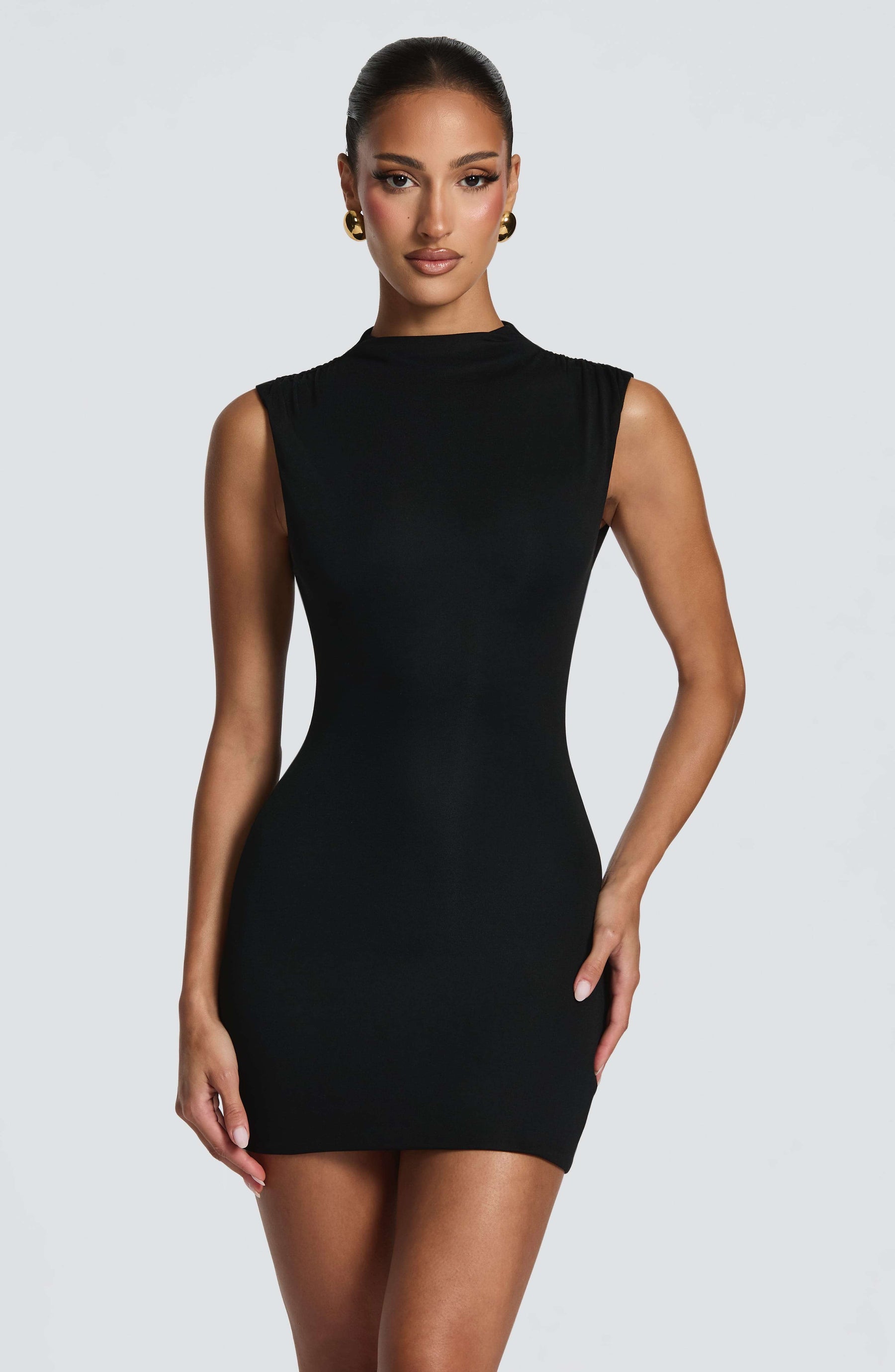 Soline Mini Dress - Black Ryvelle