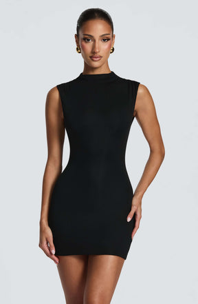 Soline Mini Dress - Black Ryvelle