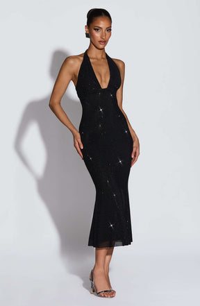Sonora Midi Dress - Black Ryvelle