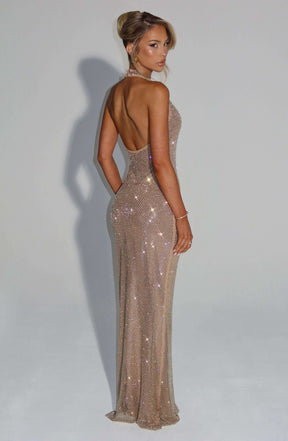 Starla Maxi Dress - Gold Ryvelle