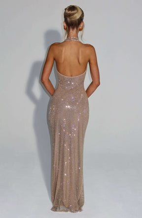 Starla Maxi Dress - Gold Ryvelle