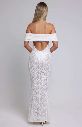Stephanie Maxi Dress - Ivory Ryvelle