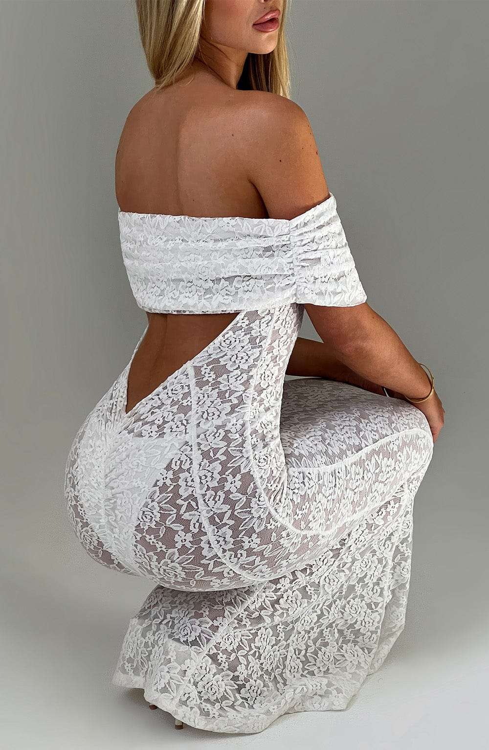Stephanie Maxi Dress - Ivory Ryvelle