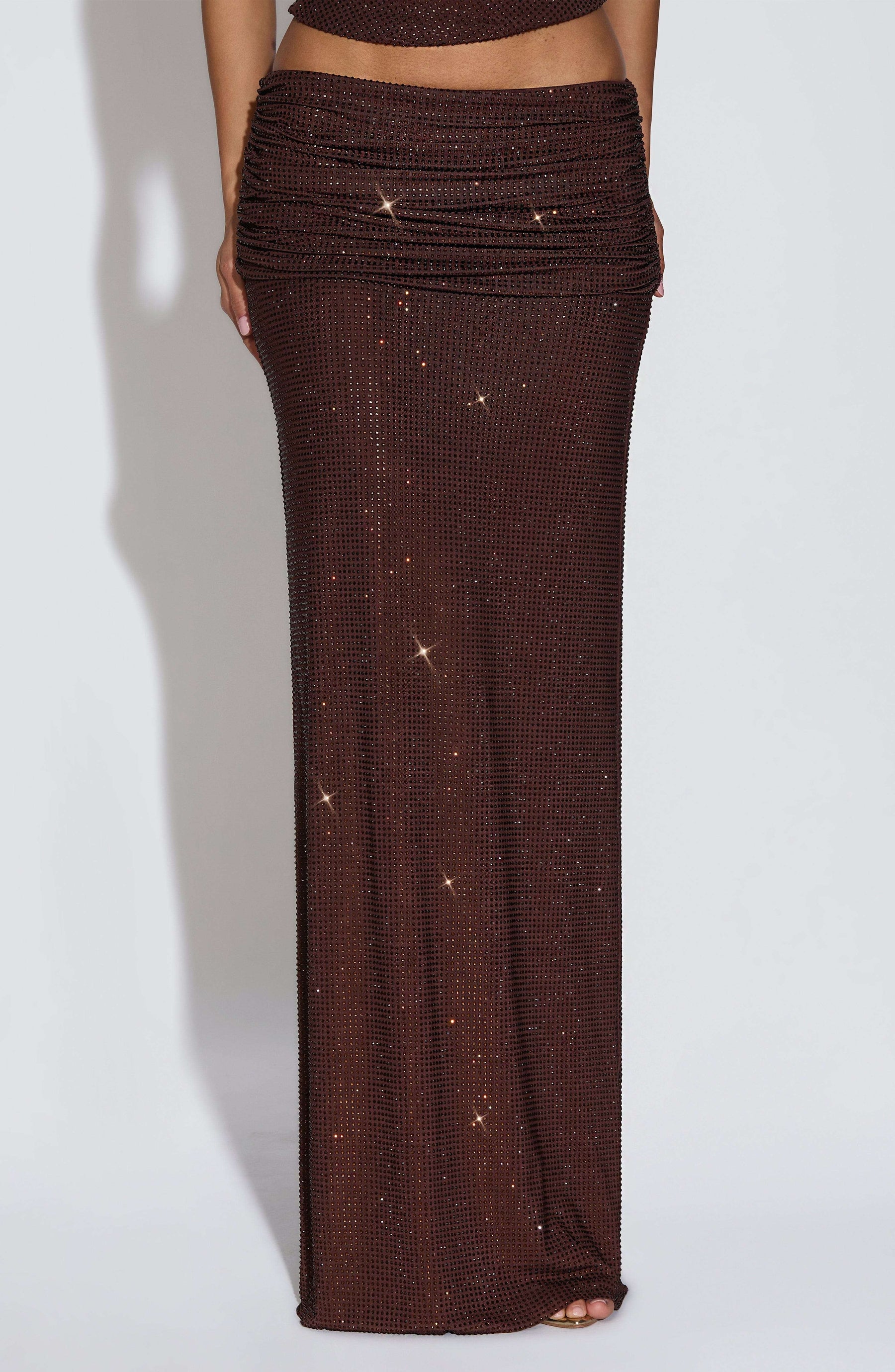 Sterling Maxi Skirt - Plum Brown Ryvelle