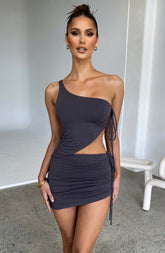 Stormi Mini Skirt - Charcoal Ryvelle