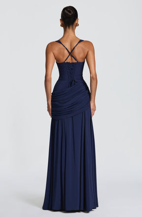 Sura Maxi Dress - Navy Ryvelle