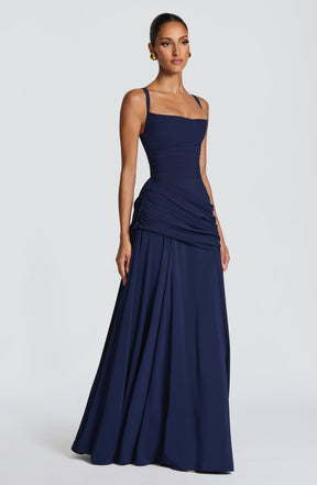 Sura Maxi Dress - Navy Ryvelle