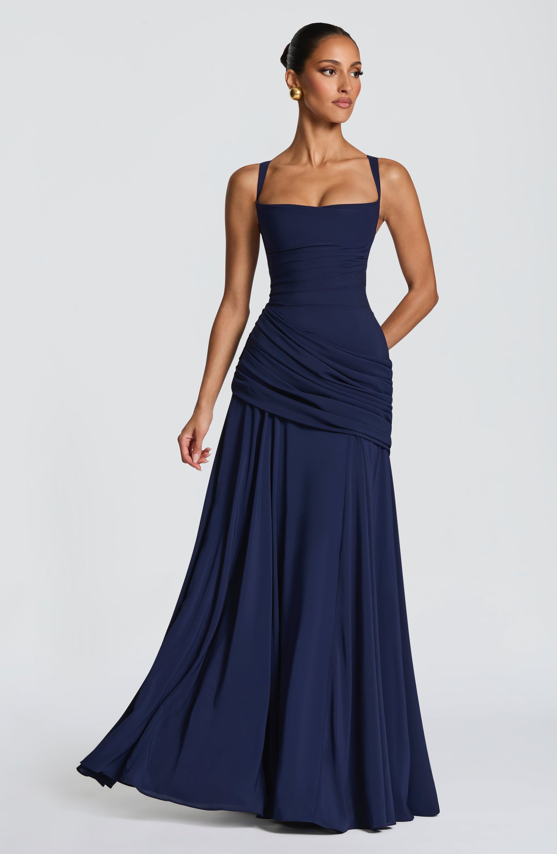 Sura Maxi Dress - Navy Ryvelle