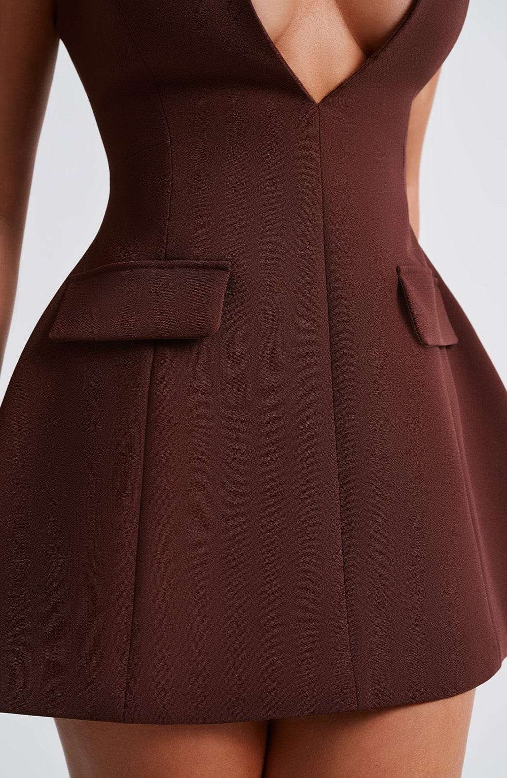 Suri Mini Dress - Brown Ryvelle