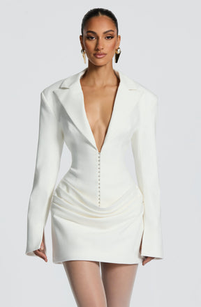 Susie Mini Dress - Ivory Ryvelle