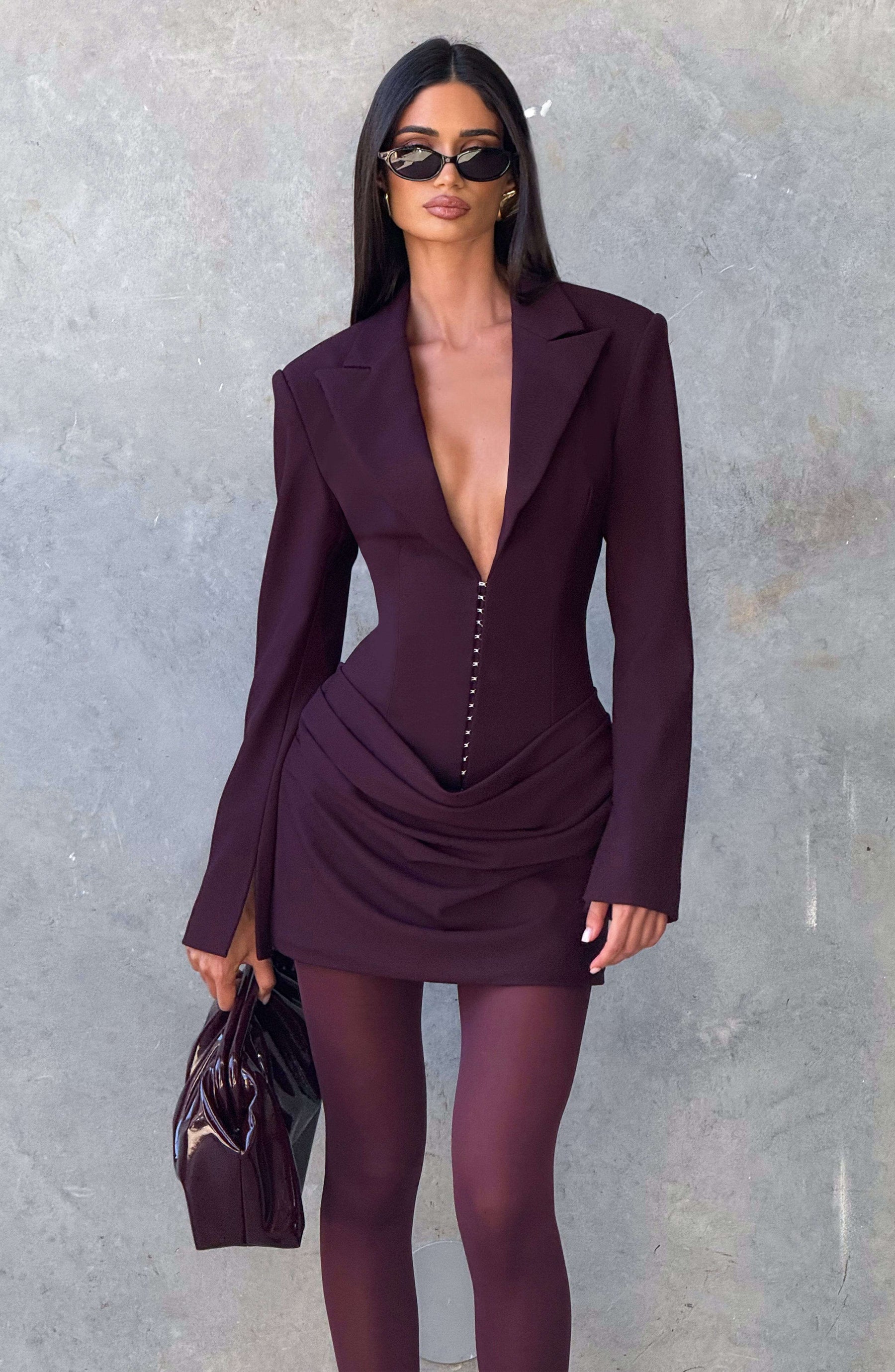Susie Mini Dress - Plum Ryvelle