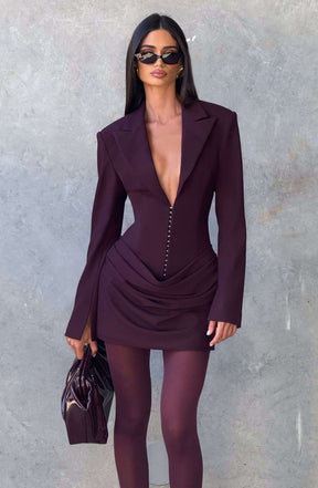 Susie Mini Dress - Plum Ryvelle
