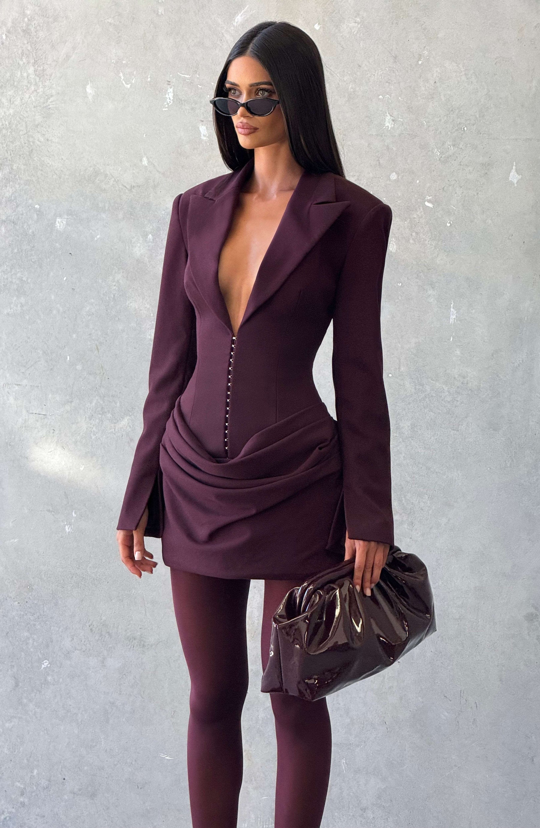 Susie Mini Dress - Plum Ryvelle