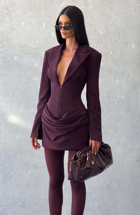 Susie Mini Dress - Plum Ryvelle