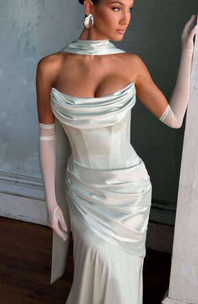 Sybil Scarf - Mint Ryvelle