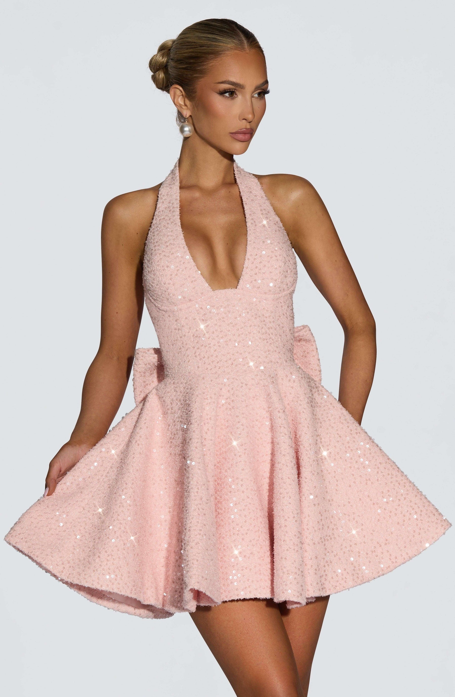 Talara Mini Dress - Blush Ryvelle
