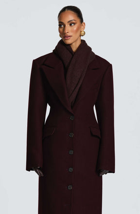 Talin Scarf - Plum Brown Ryvelle