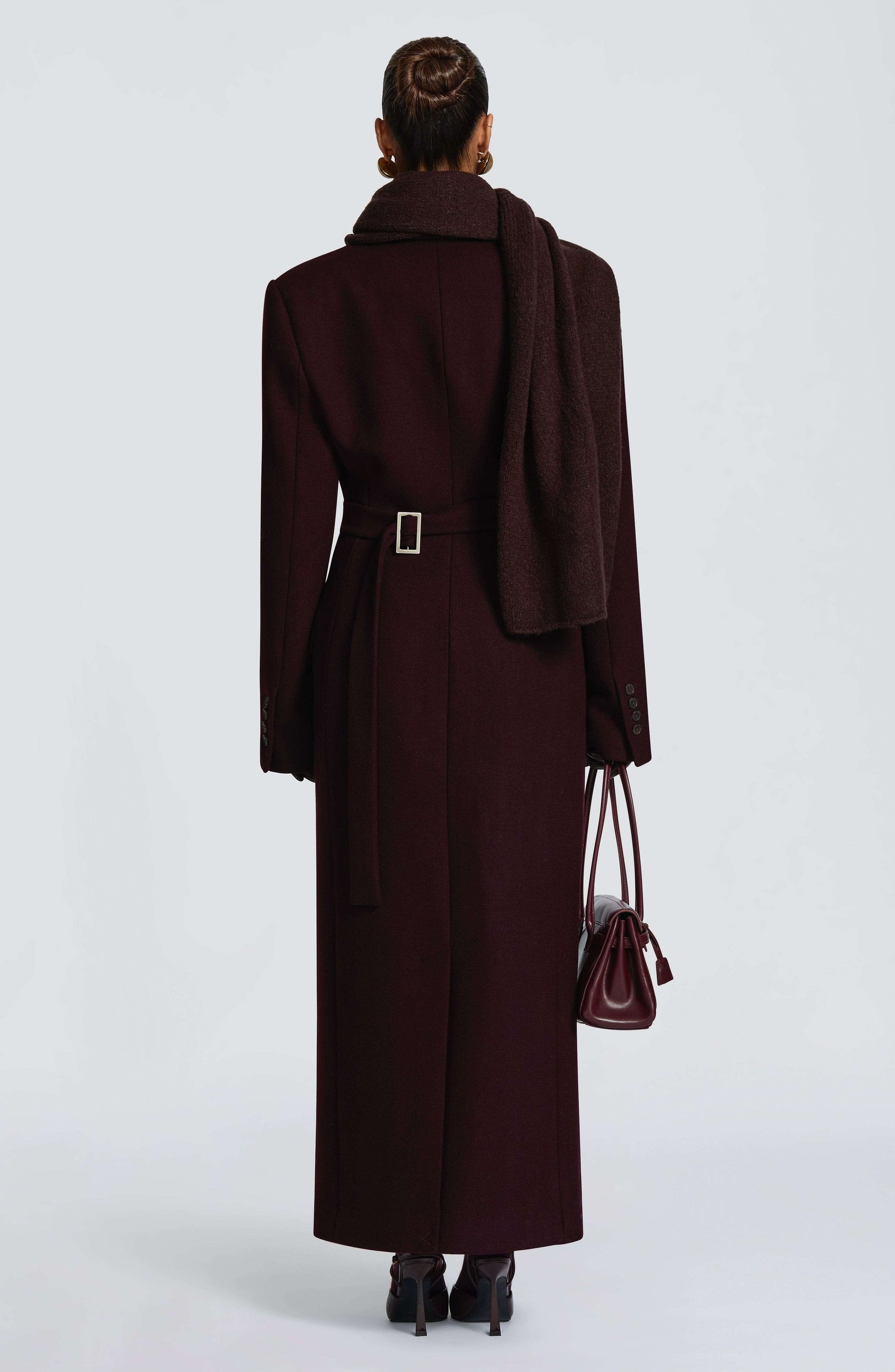 Talin Scarf - Plum Brown Ryvelle