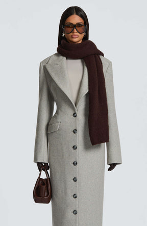 Talin Scarf - Plum Brown Ryvelle
