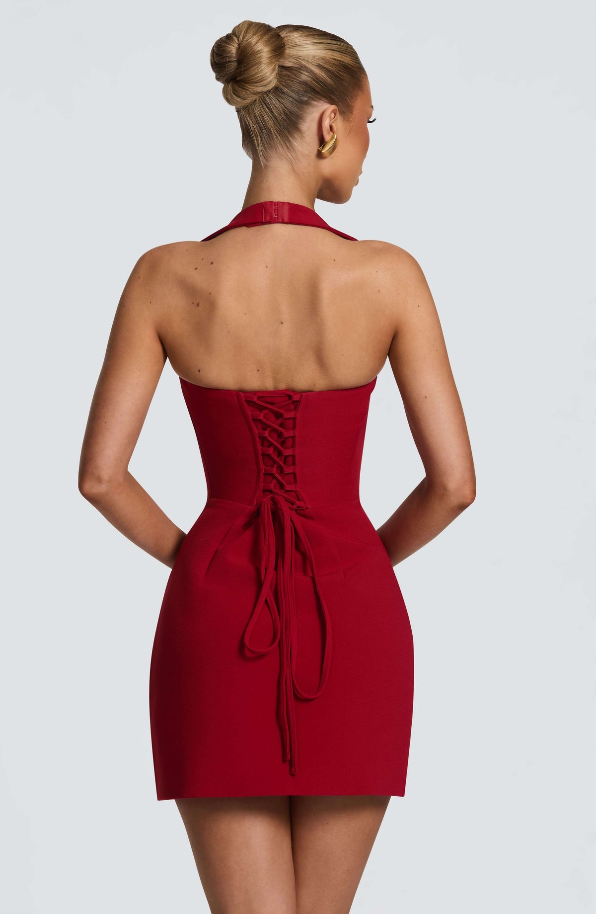 Tamsin Mini Dress - Deep Red Ryvelle