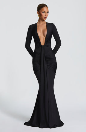 Tara Maxi Dress - Black Ryvelle