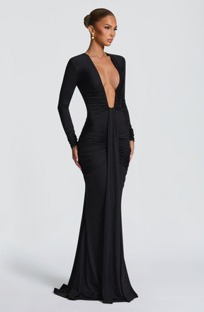 Tara Maxi Dress - Black Ryvelle