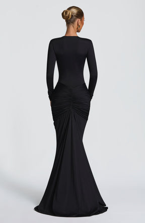 Tara Maxi Dress - Black Ryvelle