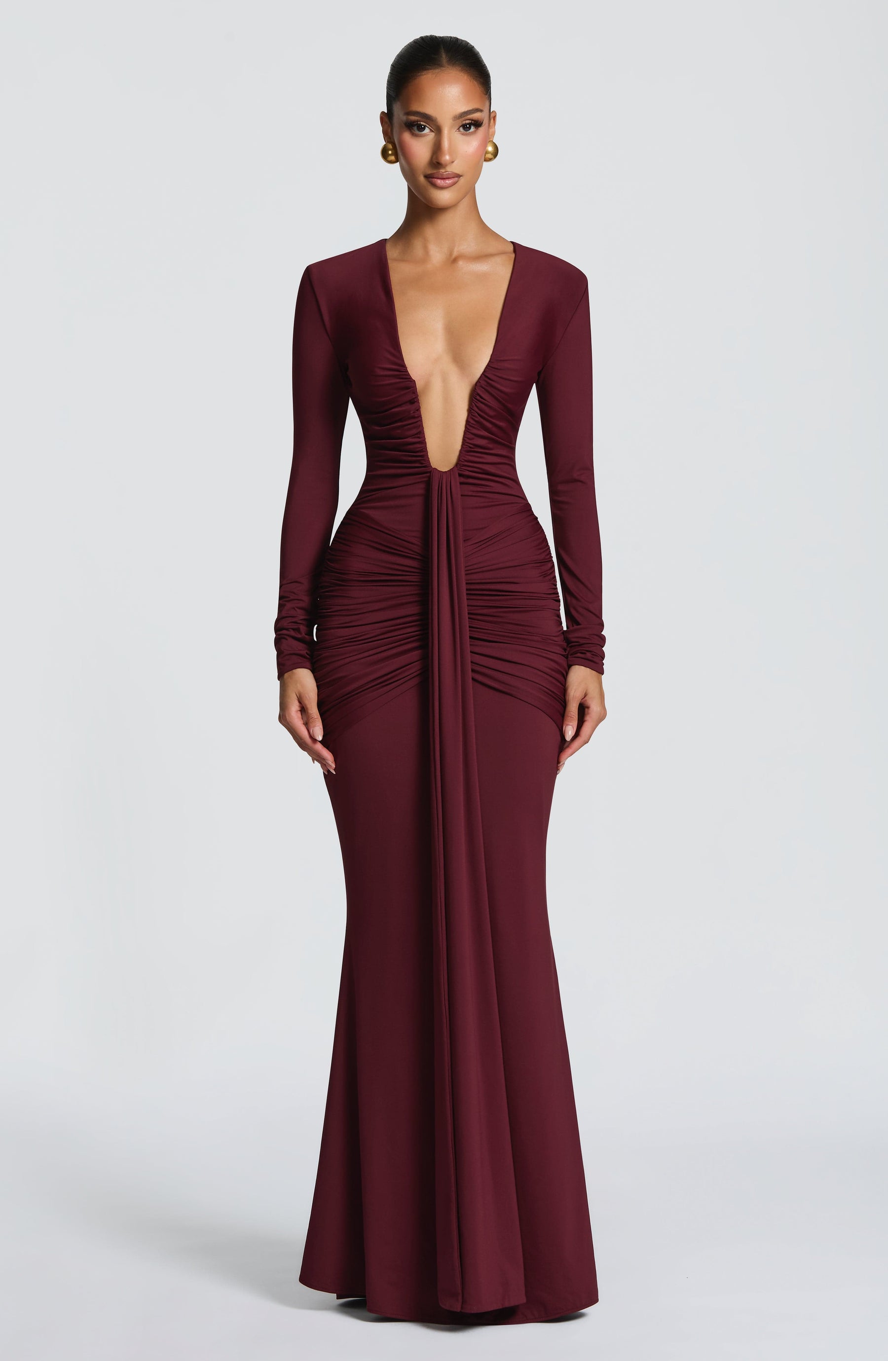 Tara Maxi Dress - Cherry Lacquer Ryvelle