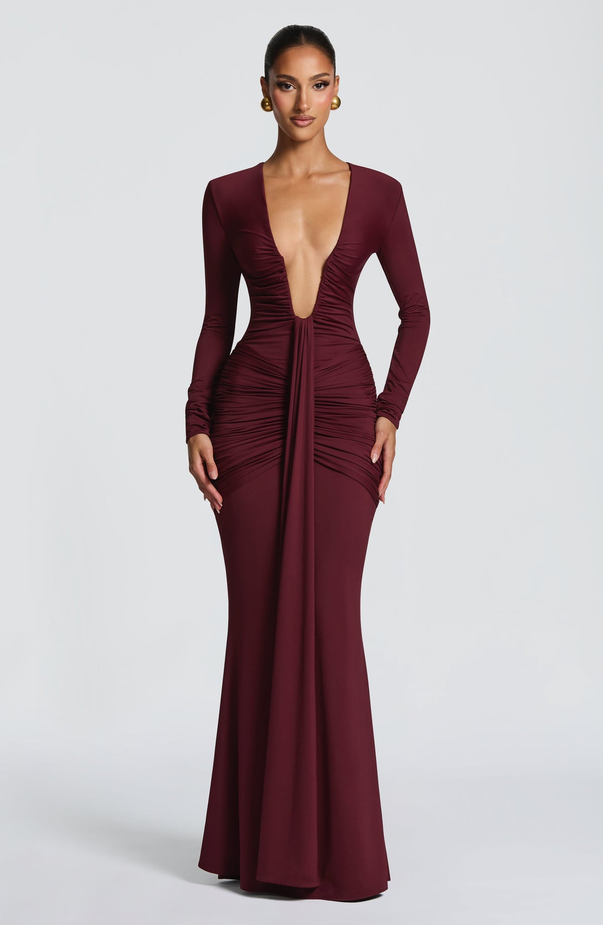 Tara Maxi Dress - Cherry Lacquer Ryvelle