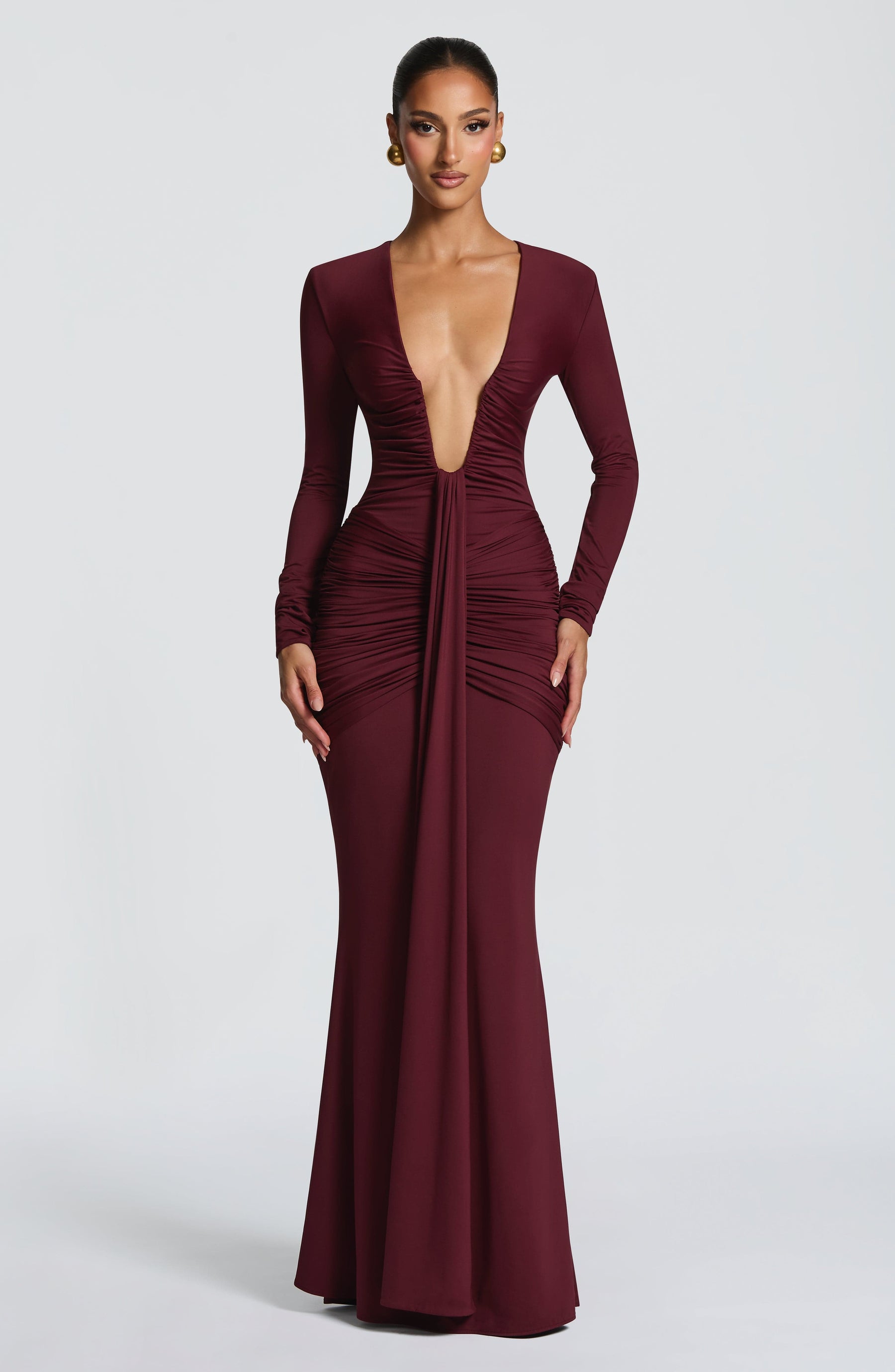 Tara Maxi Dress - Cherry Lacquer Ryvelle