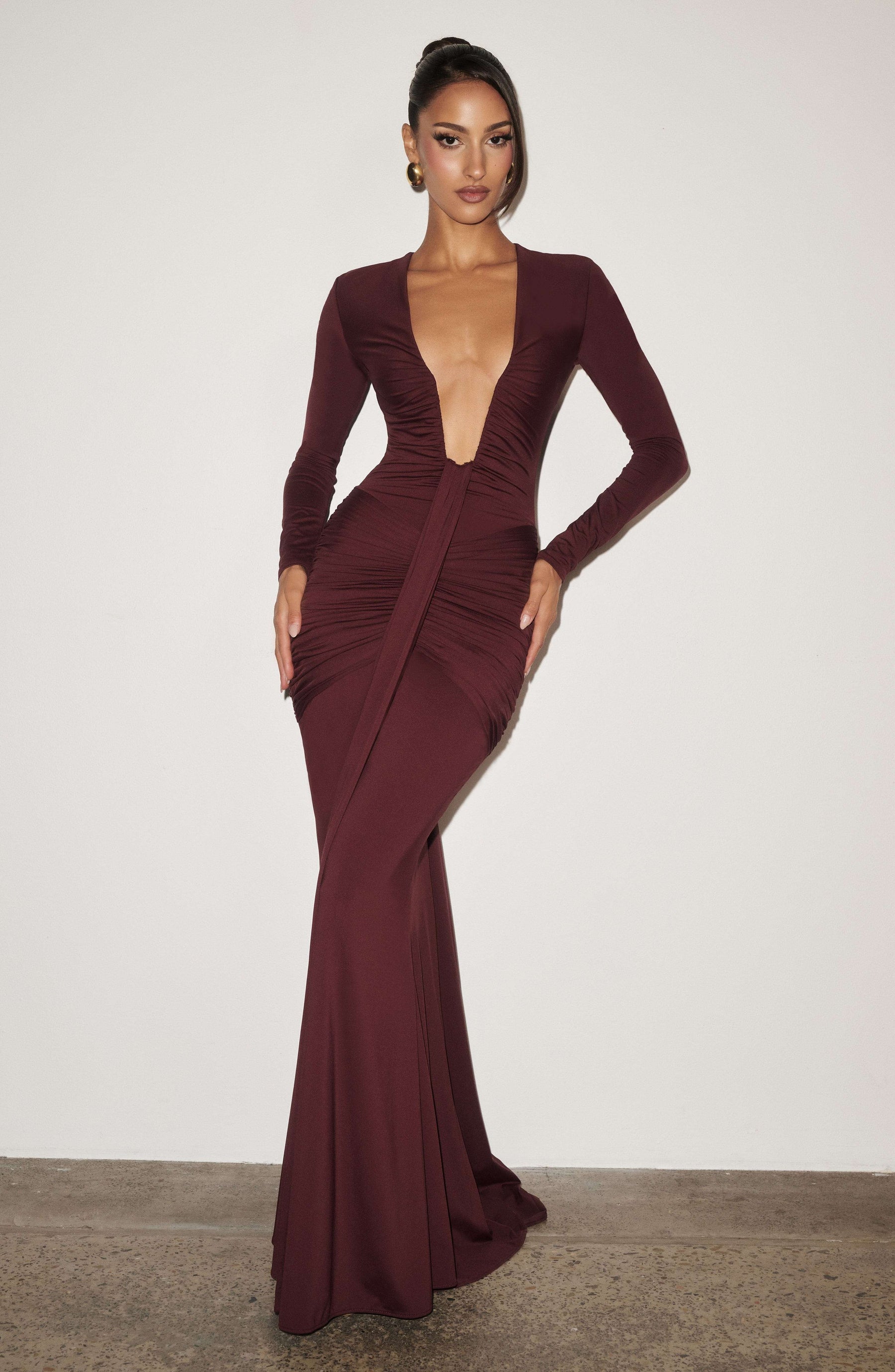 Tara Maxi Dress - Cherry Lacquer Ryvelle