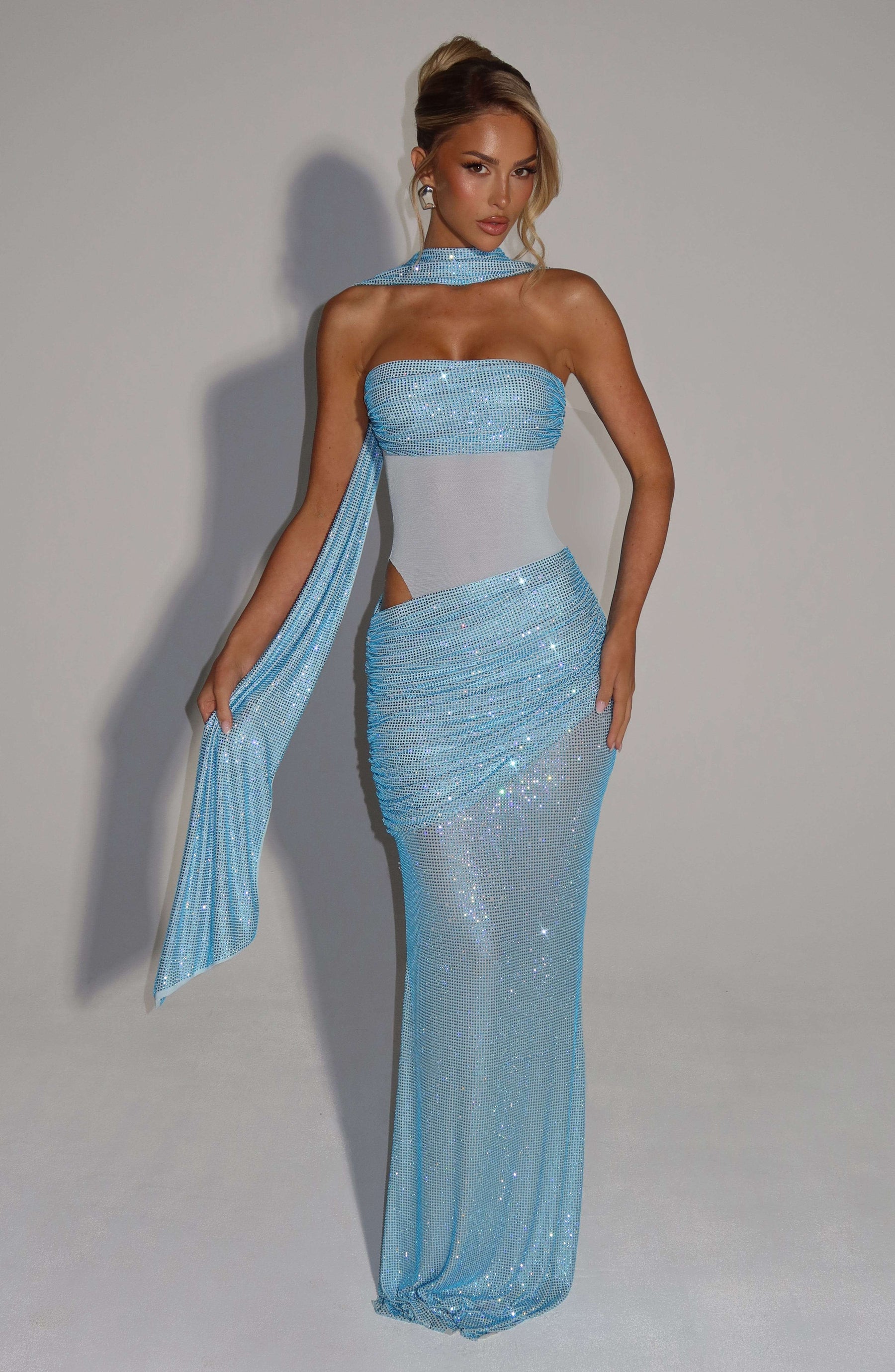 Tavia Scarf - Aqua Ryvelle