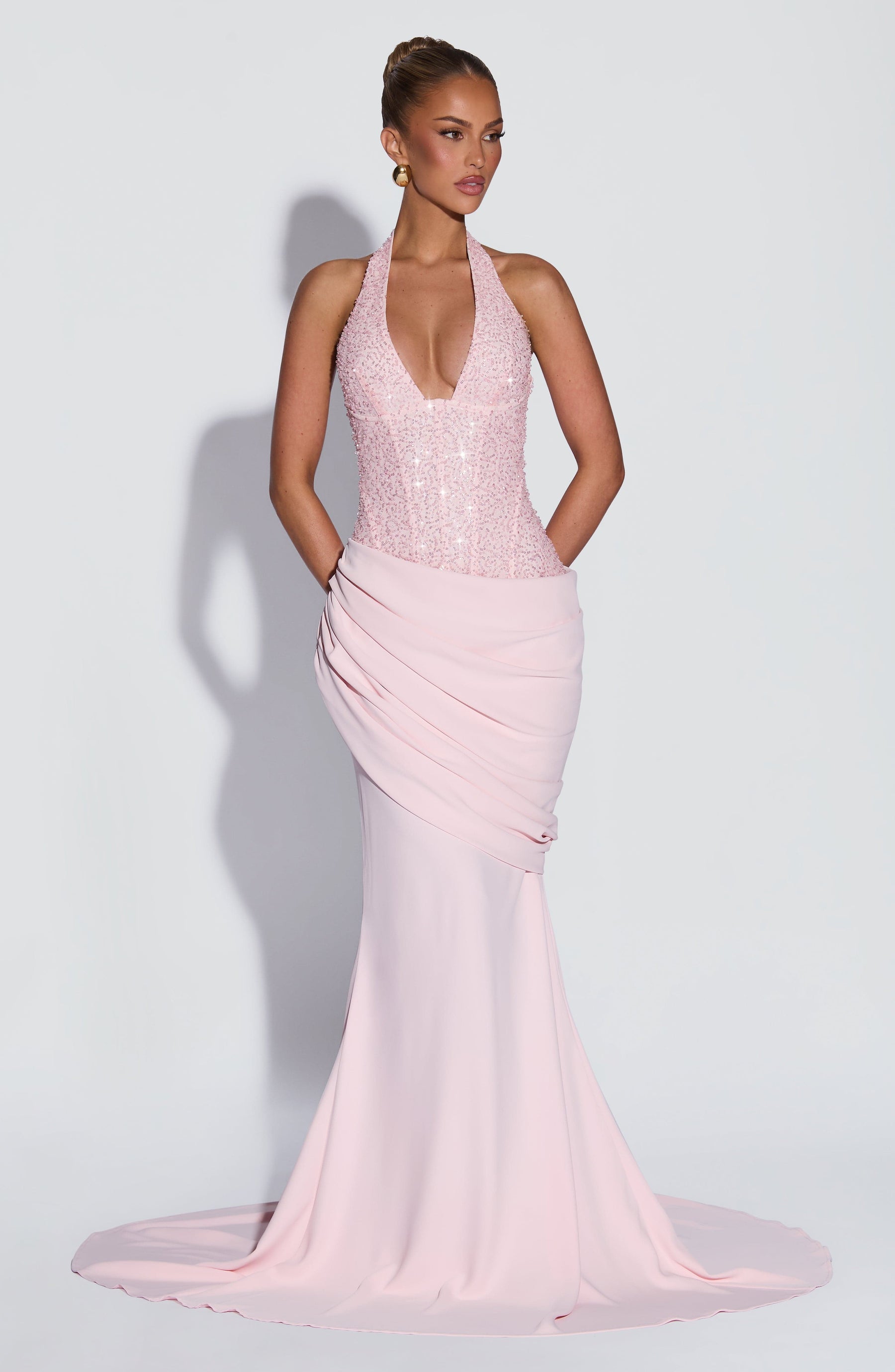 Taylor Gown - Blush Ryvelle