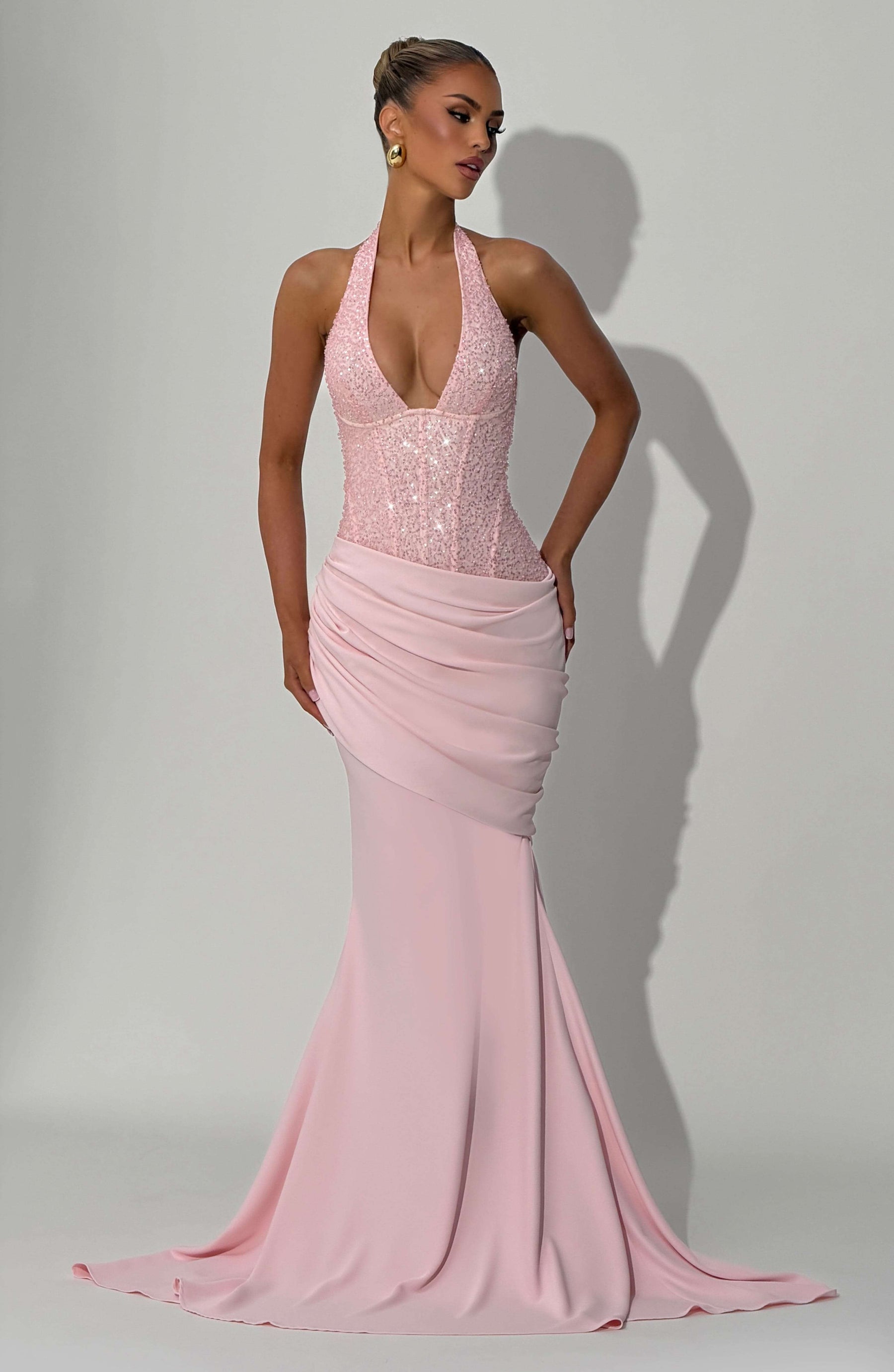 Taylor Gown - Blush Ryvelle